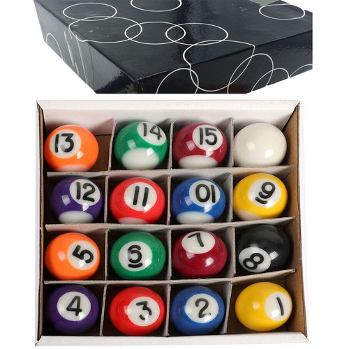 Billiard balls set pool - billiard, 1"
